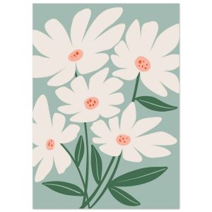 Artfulprints Poster Boho – Joyful petals – 50×70 cm – Wit Artfulprints Poster Boho – Joyful petals – 50×70 cm – Wit