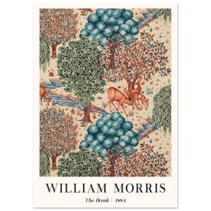 Artfulprints Poster William Morris – The brook – A4 21×29.7 cm – Meerk