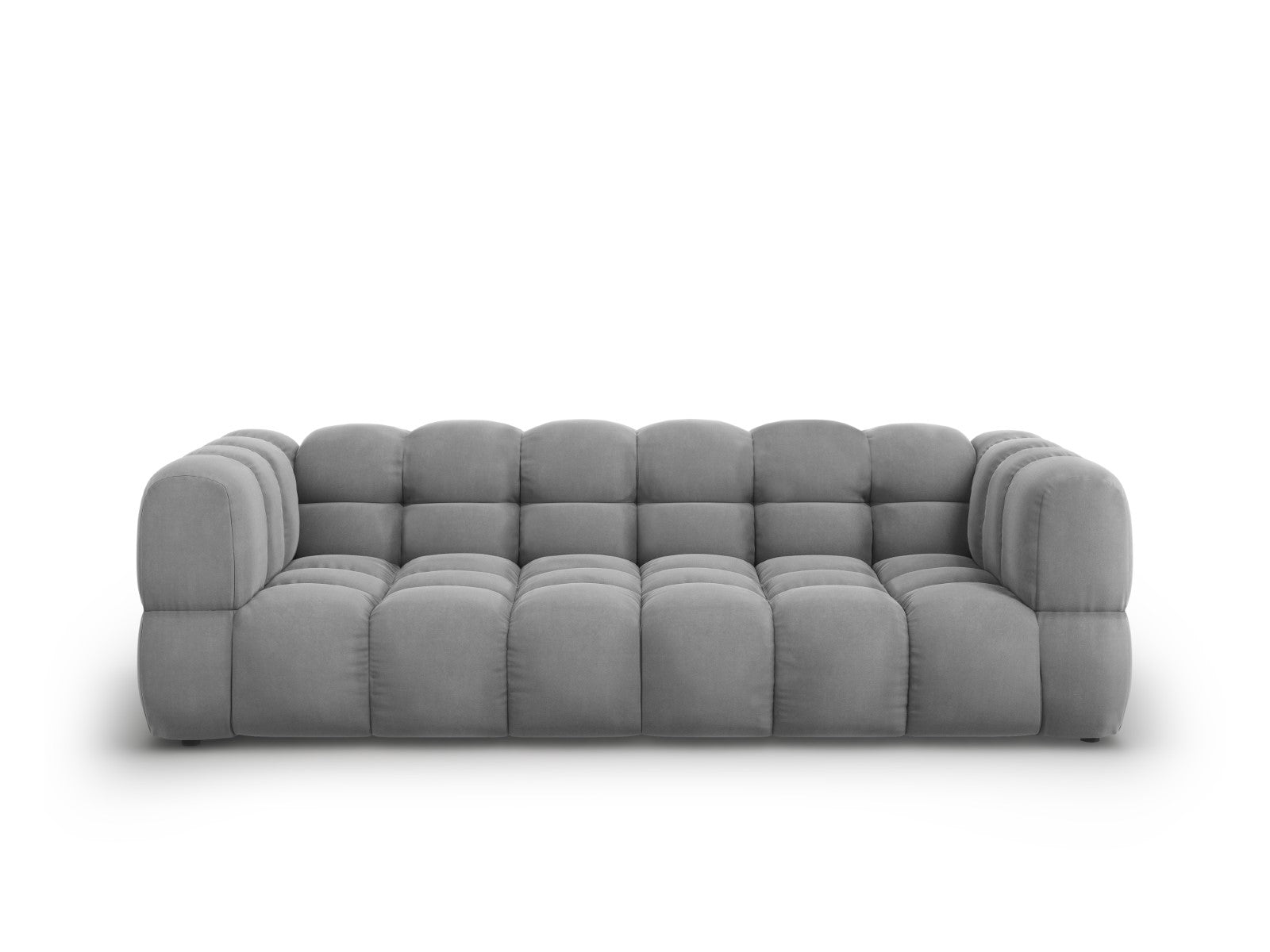 Cosmopolitan Design Modulaire bank Sky 4-zits, flueel, lichtgrijs - 10