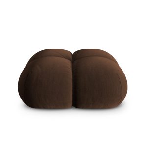 Cosmopolitan Design Poef Loretto flueel chocolade – 90x90x40cm Cosmopolitan Design Poef Loretto flueel chocolade – 90x90x40cm