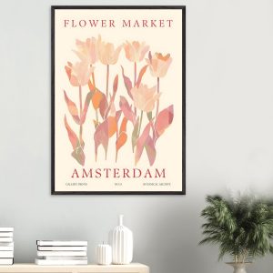 Artfulprints Poster Flower market – Amsterdam I – 70×100 cm – Roze Artfulprints Poster Flower market – Amsterdam I – 70×100 cm – Roze
