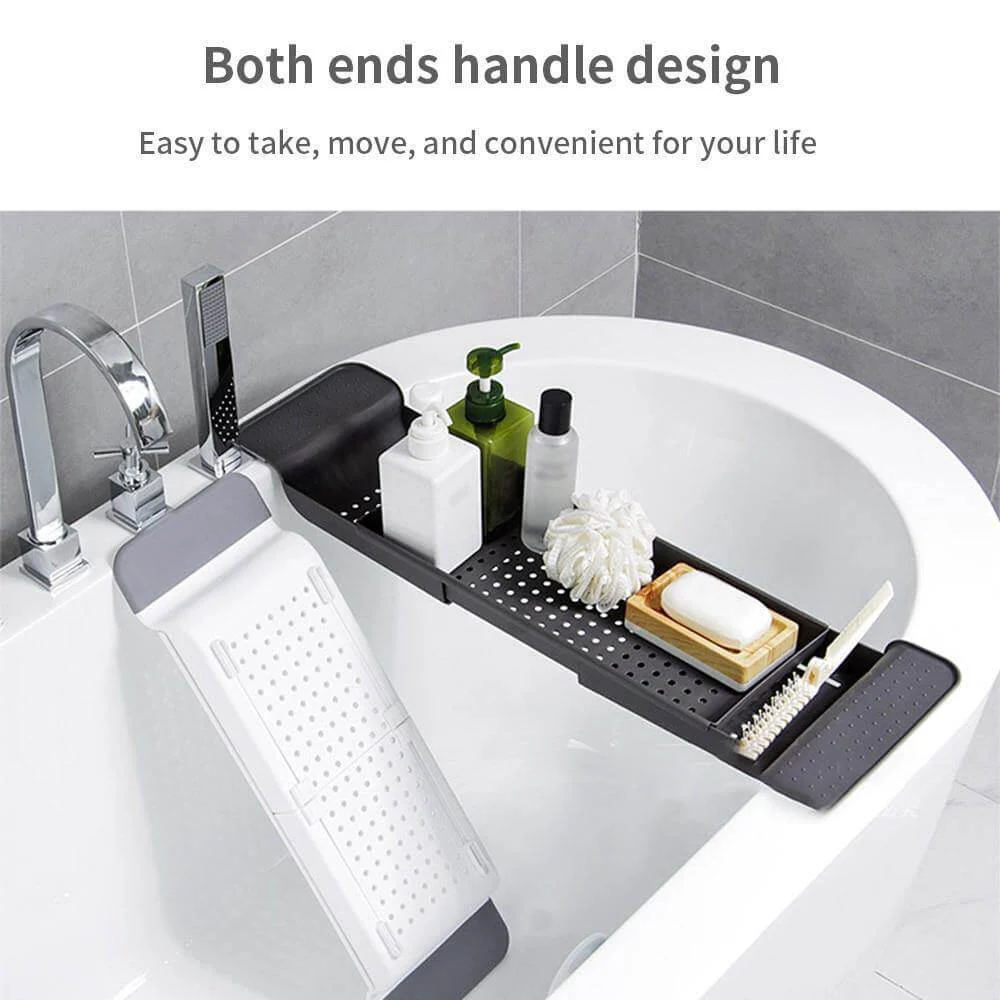BambooFlow – Uitschuifbare Badplank van Bamboe | Luxe Bad Organizer