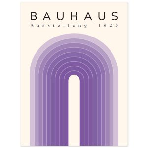 Artfulprints Poster Bauhaus – Purple rainbow – 30×40 cm – Paars Artfulprints Poster Bauhaus – Purple rainbow – 30×40 cm – Paars