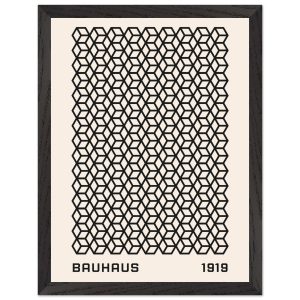Artfulprints Poster met Lijst Bauhaus – 1919 beehive – 30×40 cm – Zwar