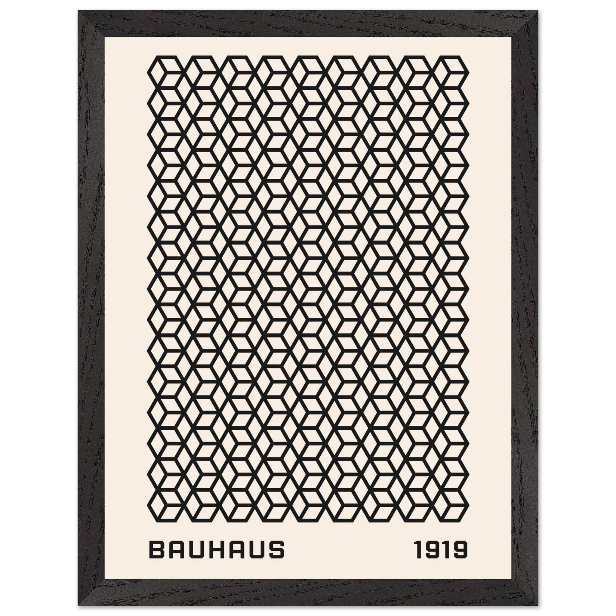 Artfulprints Poster met Lijst Bauhaus - 1919 beehive - 30x40 cm - Zwar