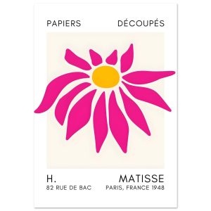 Artfulprints Poster Matisse – Deep sea dance pink – 70×100 cm – Roze Artfulprints Poster Matisse – Deep sea dance pink – 70×100 cm – Roze