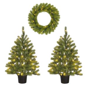 Black Box Trees Nagoya Kerstboom en Kerstkrans Set – 2 Kunstkerstbomen Black Box Trees Nagoya Kerstboom en Kerstkrans Set – 2 Kunstkerstbomen