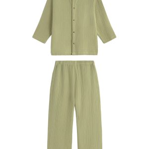 Calma House Pyjama Tierra – Groen – S/M 36-38 Calma House Pyjama Tierra – Groen – S/M 36-38