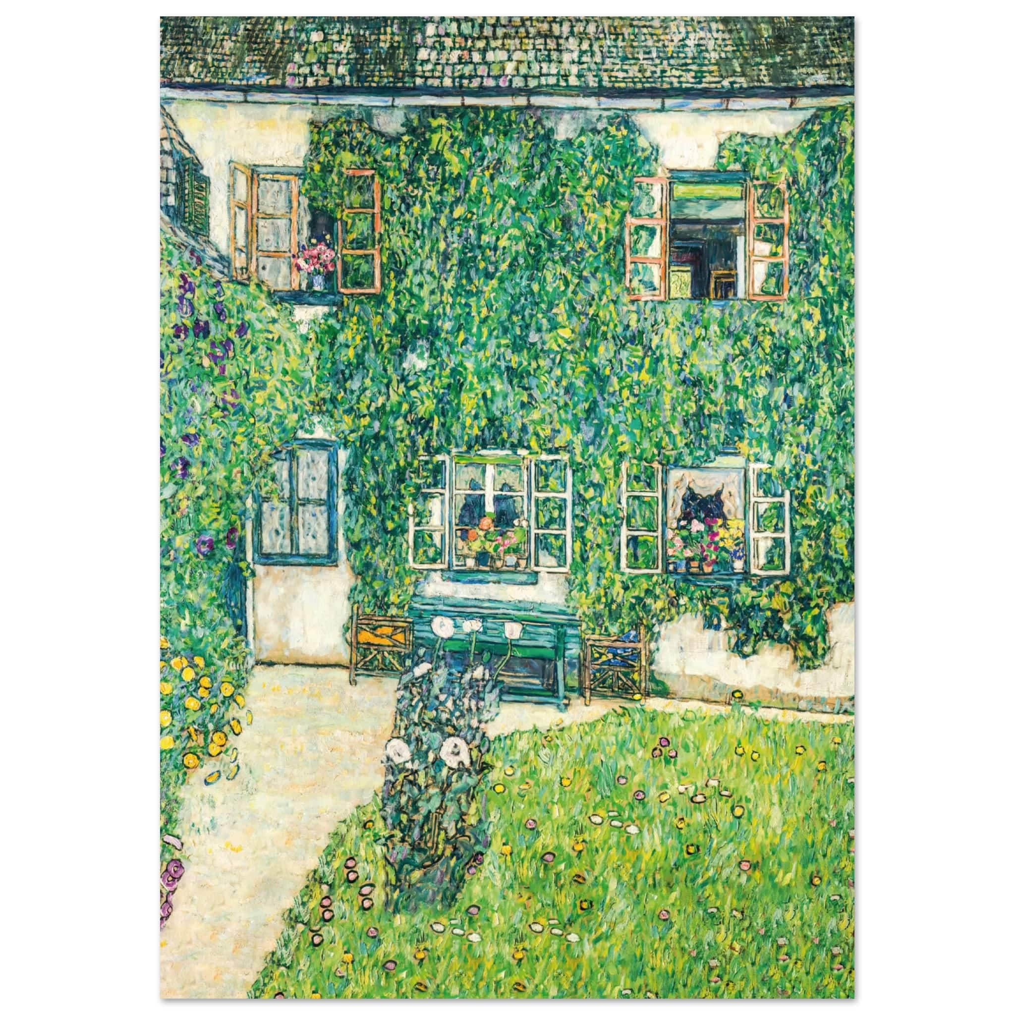 Artfulprints Poster Gustav Klimt - The house of Guardaboschi - A4 21x2