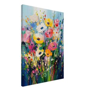 Artfulprints Canvas Colourful flowers canvas – 50×70 cm – Meerkleurig Artfulprints Canvas Colourful flowers canvas – 50×70 cm – Meerkleurig