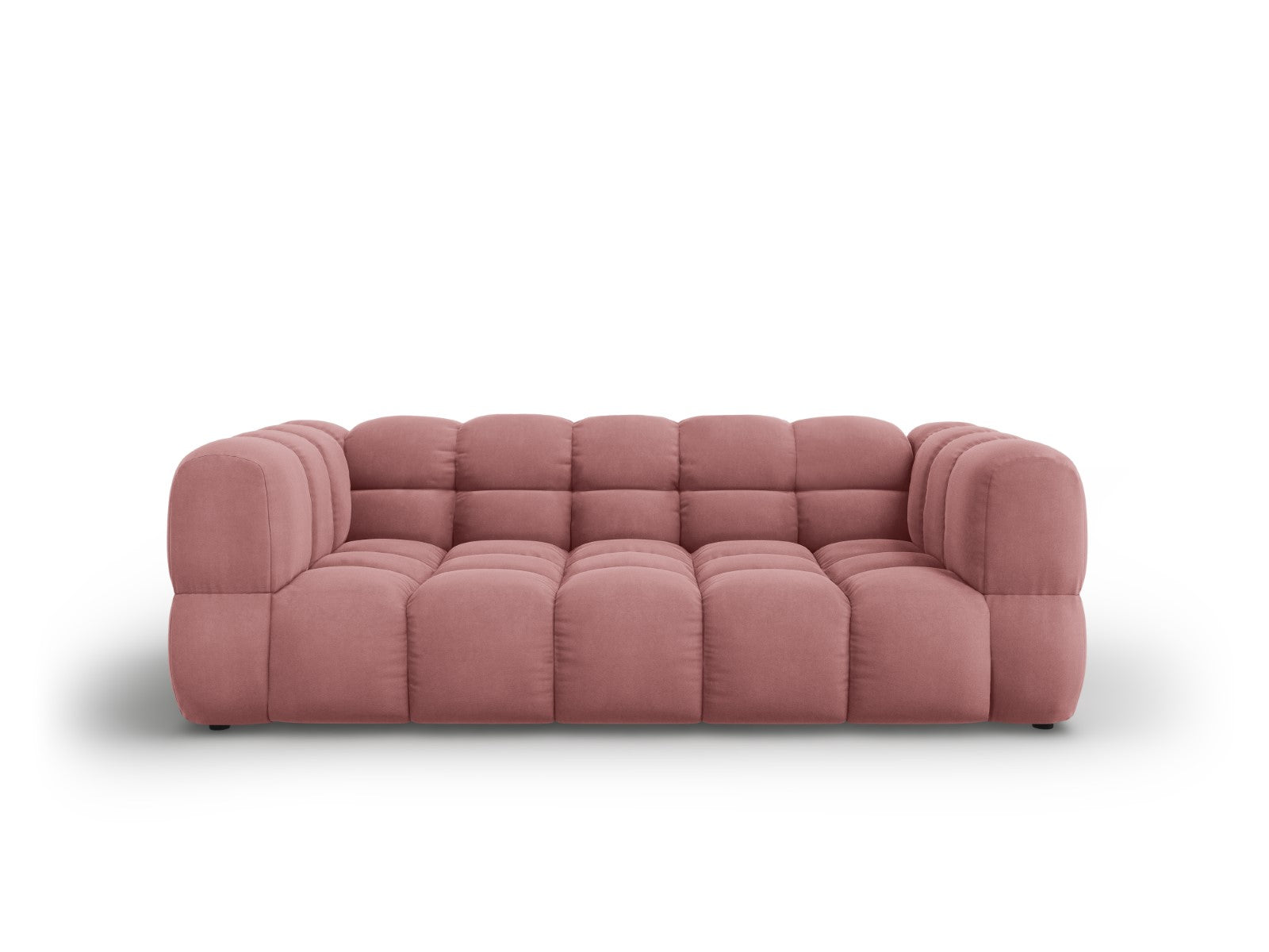Cosmopolitan Design Bank Sky 3-zits, flueel, zalm - 102x214x70cm