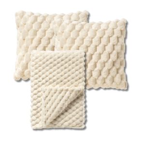 VOORDEELSET – 3-delig – Viva & Vivian – 2 sierkussens 45×45 cm – 1 pla VOORDEELSET – 3-delig – Viva & Vivian – 2 sierkussens 45×45 cm – 1 pla