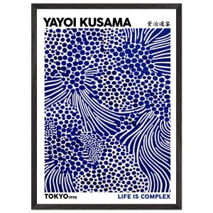 Artfulprints Poster met Lijst Yayoi Kusama – Life is complex – 50×70 c Artfulprints Poster met Lijst Yayoi Kusama – Life is complex – 50×70 c