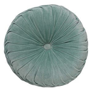 KAJA – sierkussen Ø40 cm – rond – velvet – Jadeite – groen KAJA – sierkussen Ø40 cm – rond – velvet – Jadeite – groen