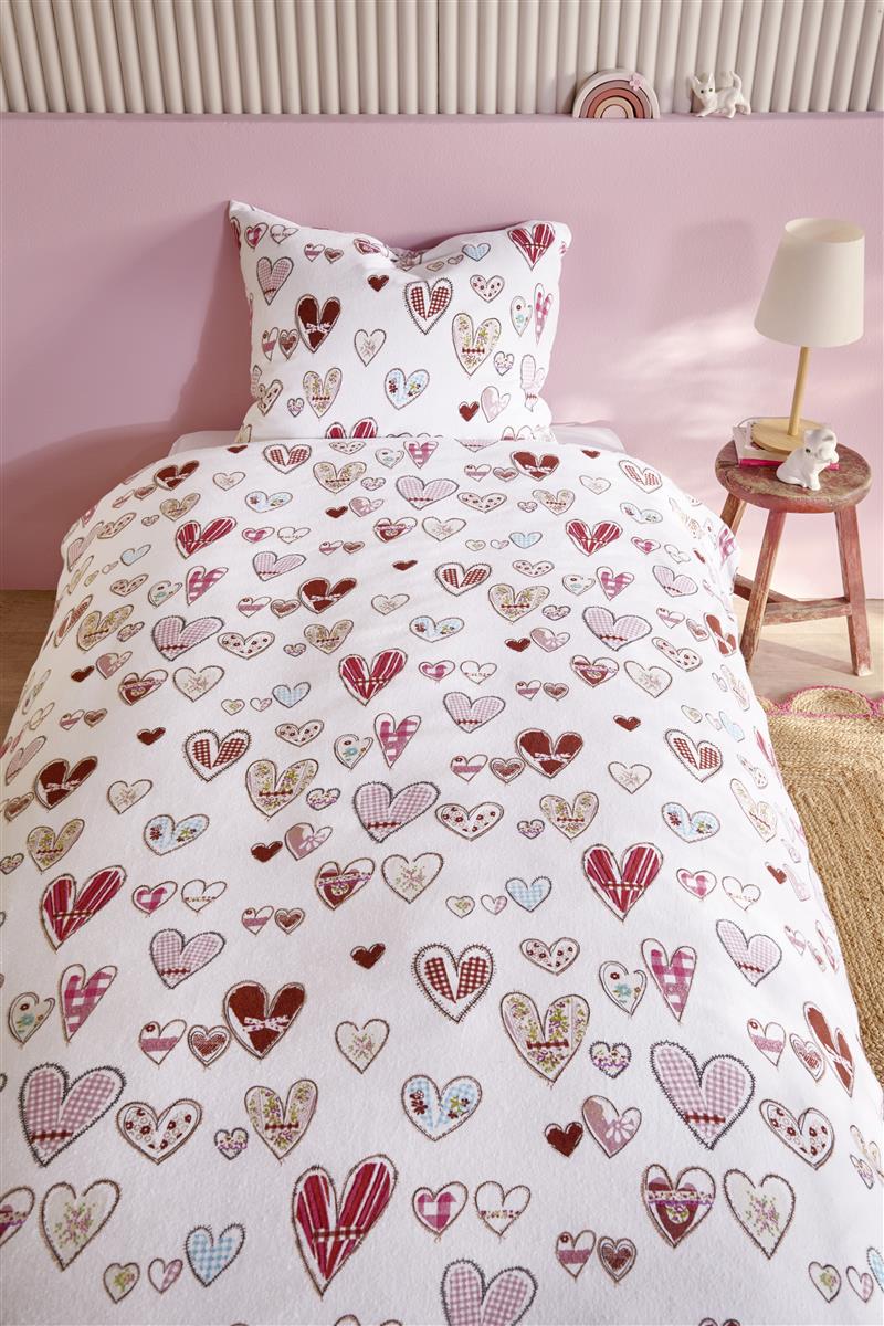 Beddinghouse Kids dekbedovertrek Sweethearts - 100x135 cm - multi