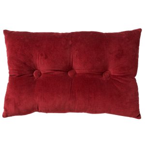 VALERIE – Sierkussen 40×60 cm – velvet – met knopen – Merlot – rood VALERIE – Sierkussen 40×60 cm – velvet – met knopen – Merlot – rood