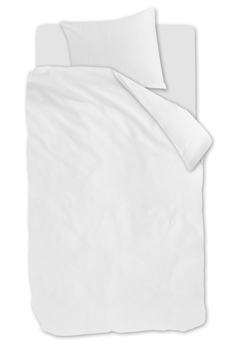 Beddinghouse Blanca dekbedovertrek - Effen - Eenpersoons - 140x200/220