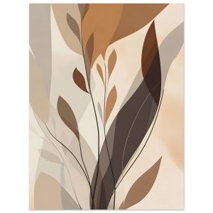 Artfulprints Poster Boho – Delicate leaves – 30×40 cm – Bruin Artfulprints Poster Boho – Delicate leaves – 30×40 cm – Bruin