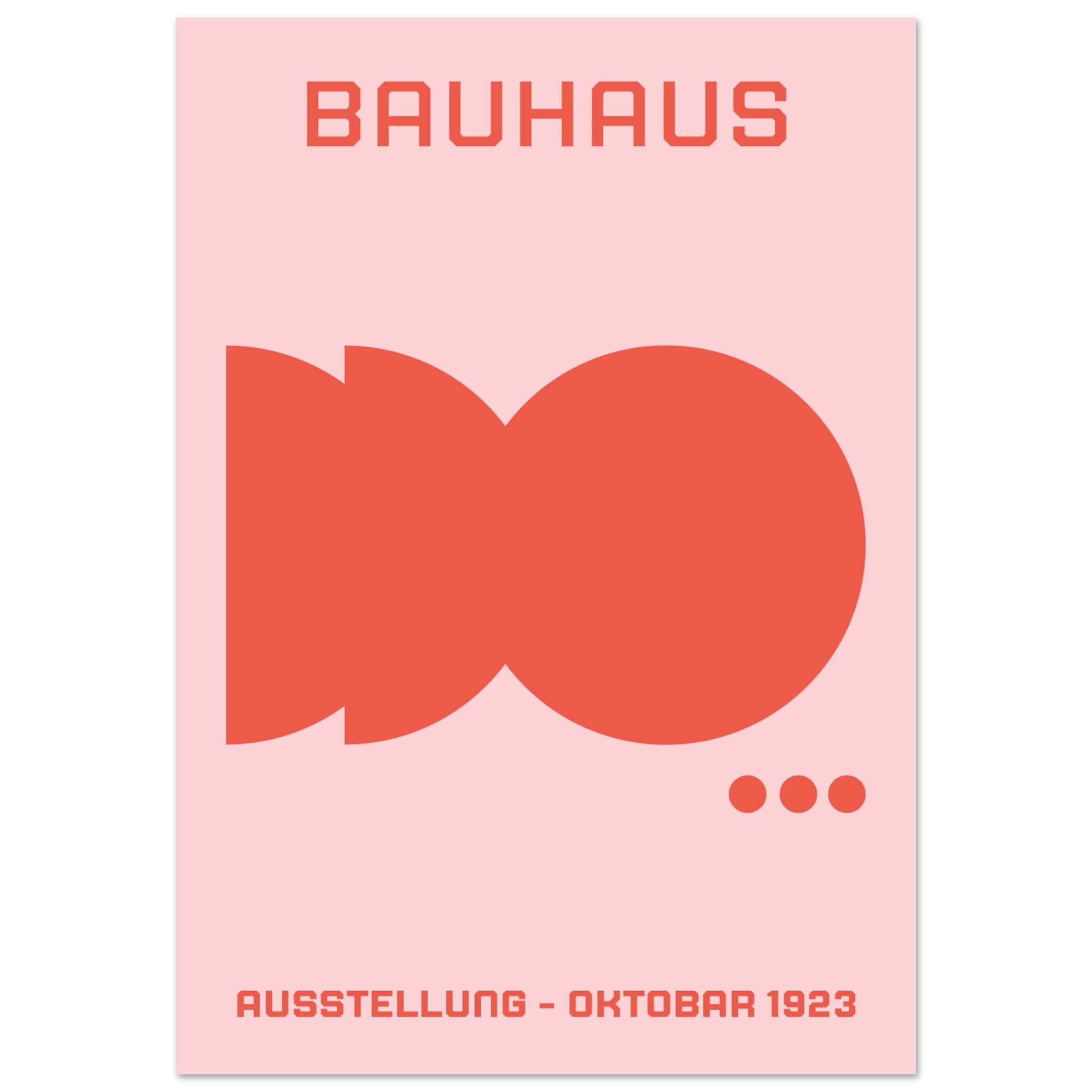 Artfulprints Poster Bauhaus - Ausstellung oktobar 1923 - 70x100 cm - R