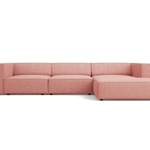 Cosmopolitan Design rechter hoekbank Arendal 4-zits, chenille, roze – Cosmopolitan Design rechter hoekbank Arendal 4-zits, chenille, roze –
