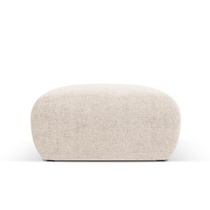 Cosmopolitan Design Poef Nolio chenille, lichtbeige – 75x75x36cm Cosmopolitan Design Poef Nolio chenille, lichtbeige – 75x75x36cm