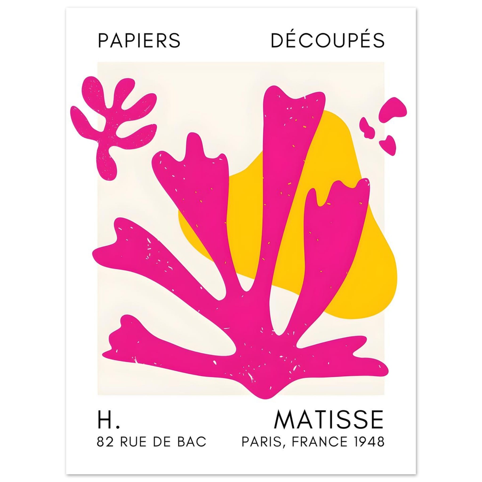 Artfulprints Poster Matisse – Abstract bloom pink - 30x40 cm - Roze