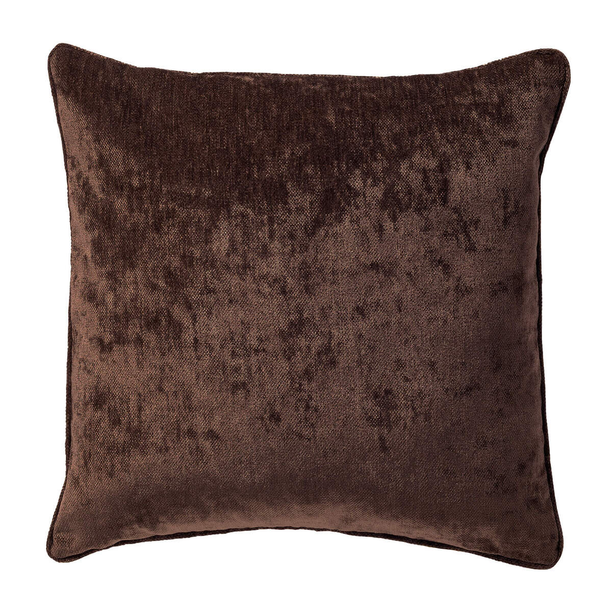 LEWY - kussenhoes 45x45 cm - glansvelours - Chocolate Martini - bruin