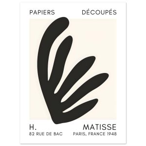 Artfulprints Poster Matisse – Aquatic impression black – 30×40 cm – Zw Artfulprints Poster Matisse – Aquatic impression black – 30×40 cm – Zw