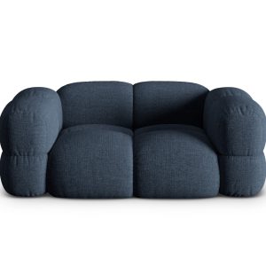 Cosmopolitan Design Bank Loretto 2-zits, structurele stof donkerblauw Cosmopolitan Design Bank Loretto 2-zits, structurele stof donkerblauw