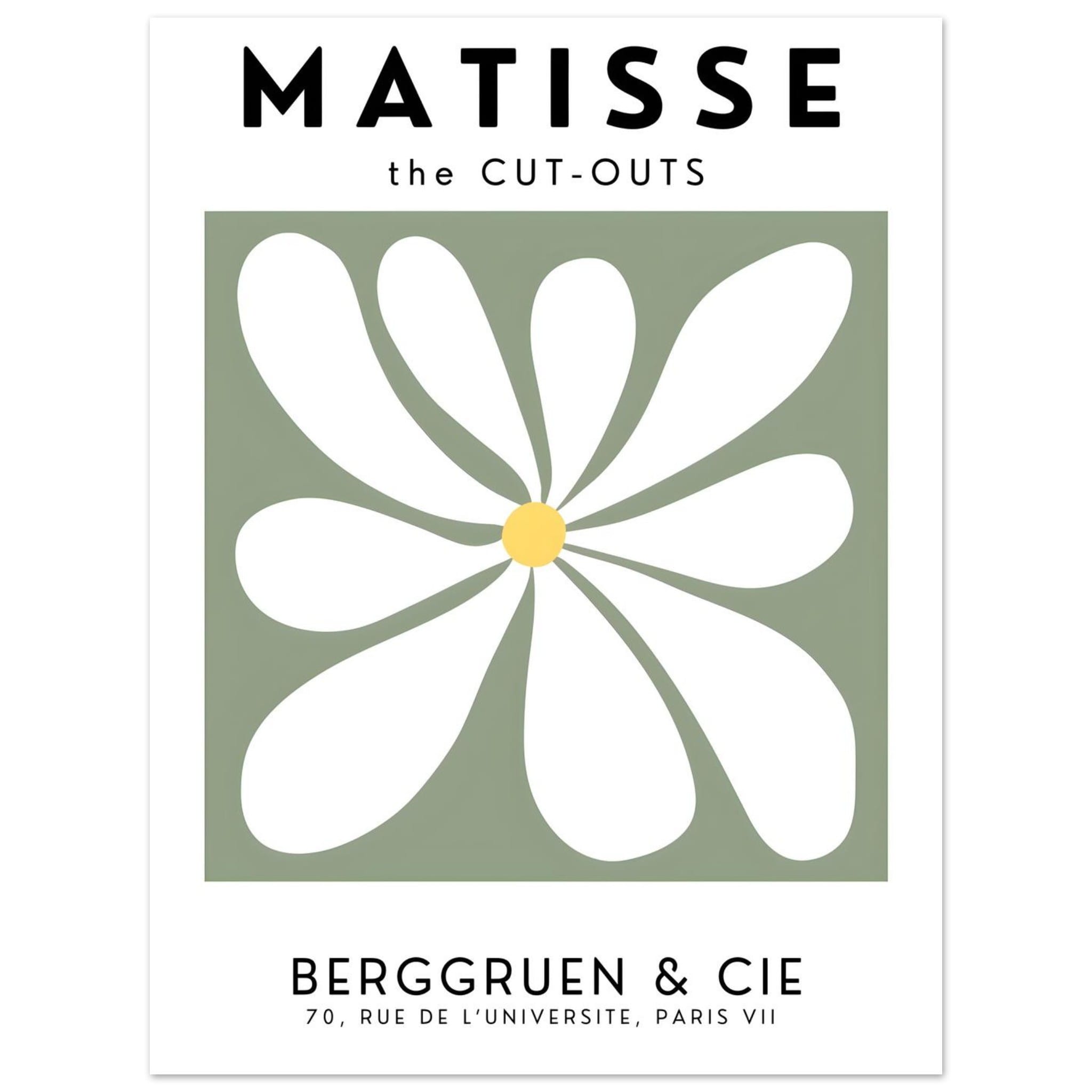 Artfulprints Poster Matisse – Floral motion - 30x40 cm - Grijs