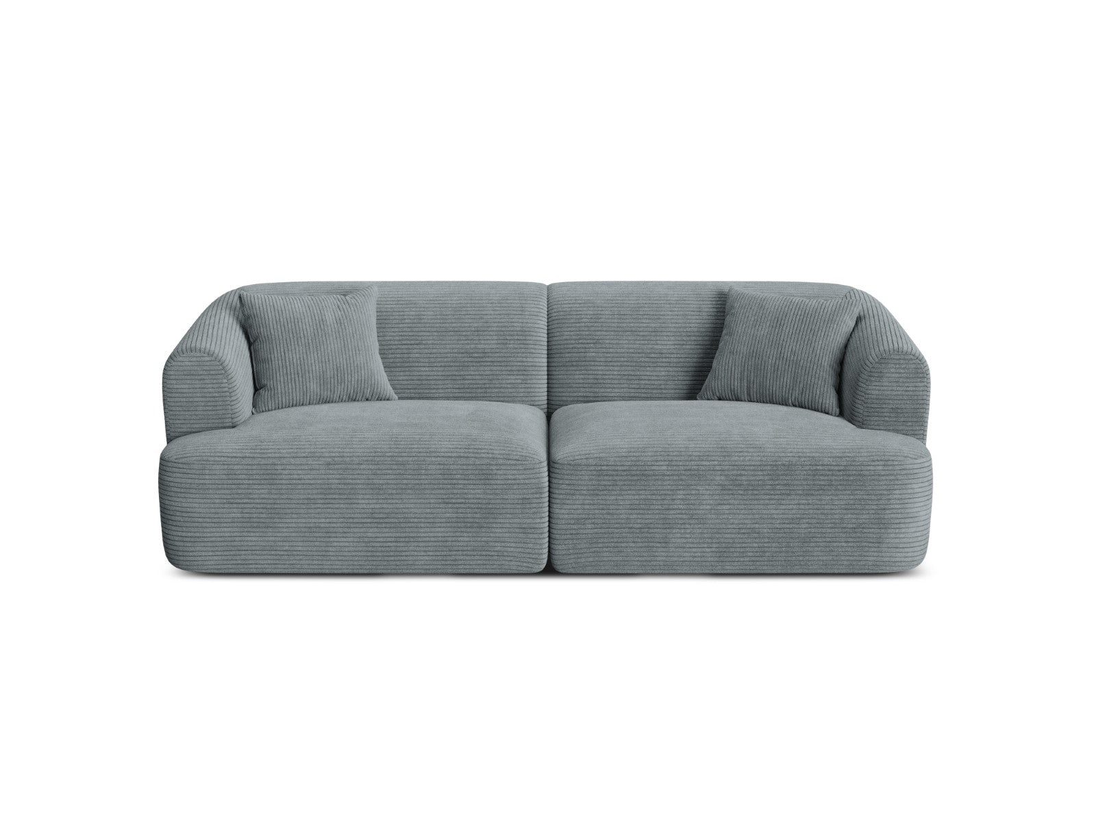 Cosmopolitan Design Modulaire bank Campi 3-zits, ribfluwelen donkergri