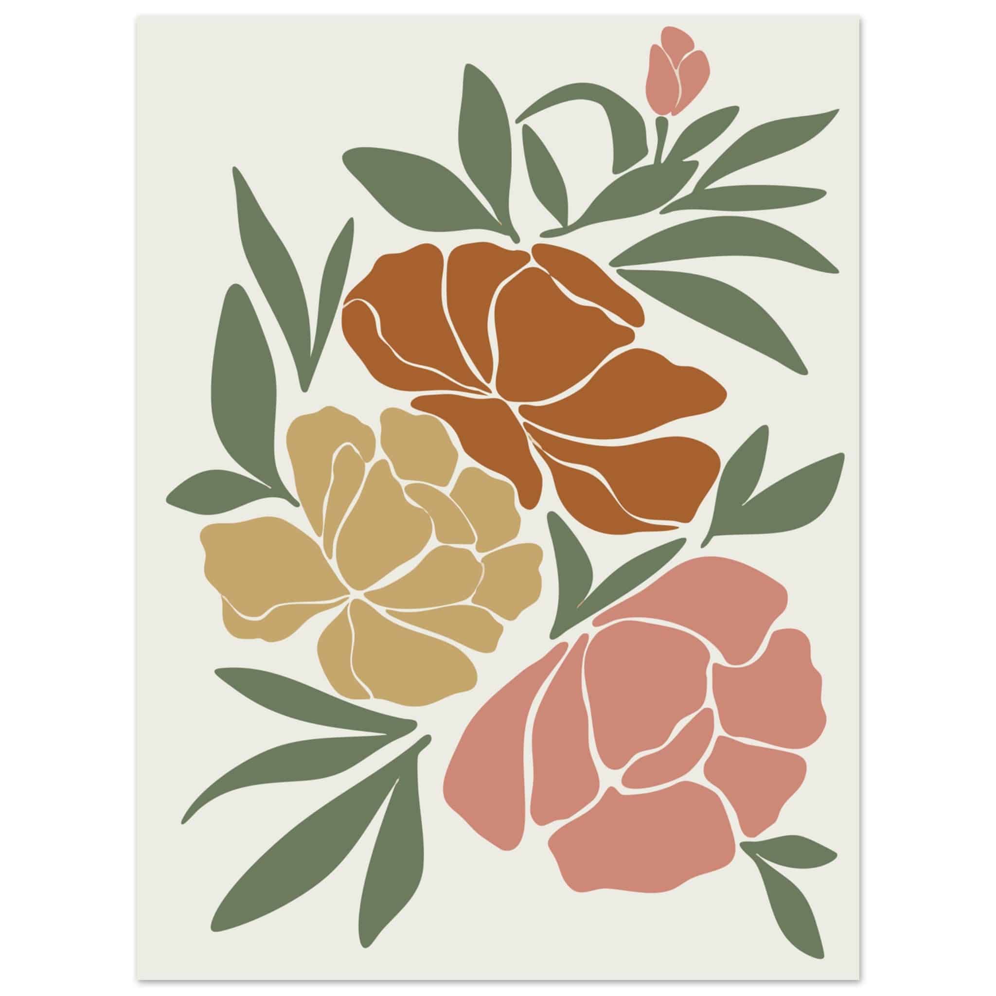 Artfulprints Poster Boho – Autumn bloom - 30x40 cm - Meerkleurig