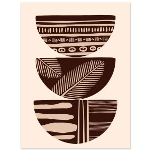 Artfulprints Poster Boho – Patterned stack – 30×40 cm – Bruin Artfulprints Poster Boho – Patterned stack – 30×40 cm – Bruin