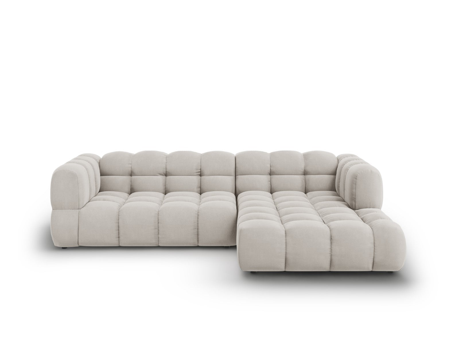 Cosmopolitan Design Modulaire hoekbank rechts Sky 4-zits, flueel, lich