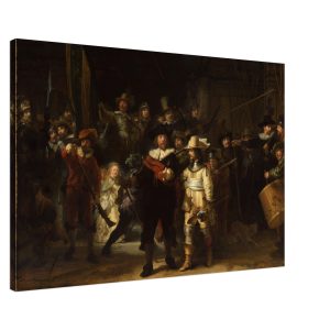 Artfulprints Canvas Rembrandt van Rijn – De nachtwacht canvas – 90×60 Artfulprints Canvas Rembrandt van Rijn – De nachtwacht canvas – 90×60