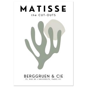 Artfulprints Poster Matisse – Bloom cuts – A4 21×29.7 cm – Grijs Artfulprints Poster Matisse – Bloom cuts – A4 21×29.7 cm – Grijs