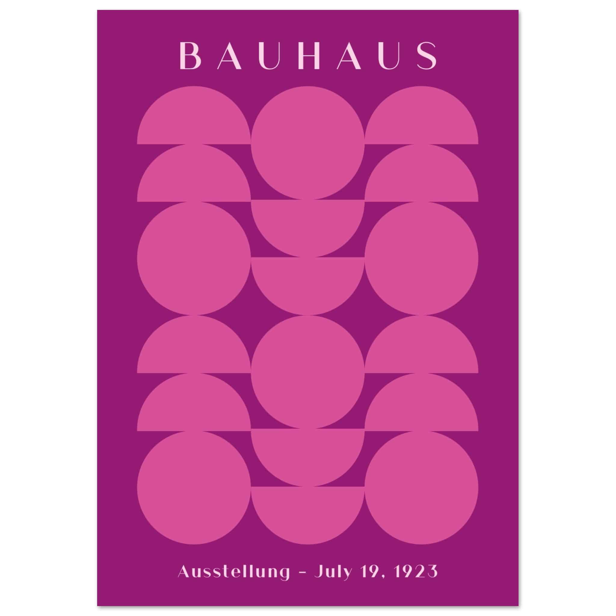 Artfulprints Poster Bauhaus - Ausstellung 1923 - A4 21x29.7 cm - Paars