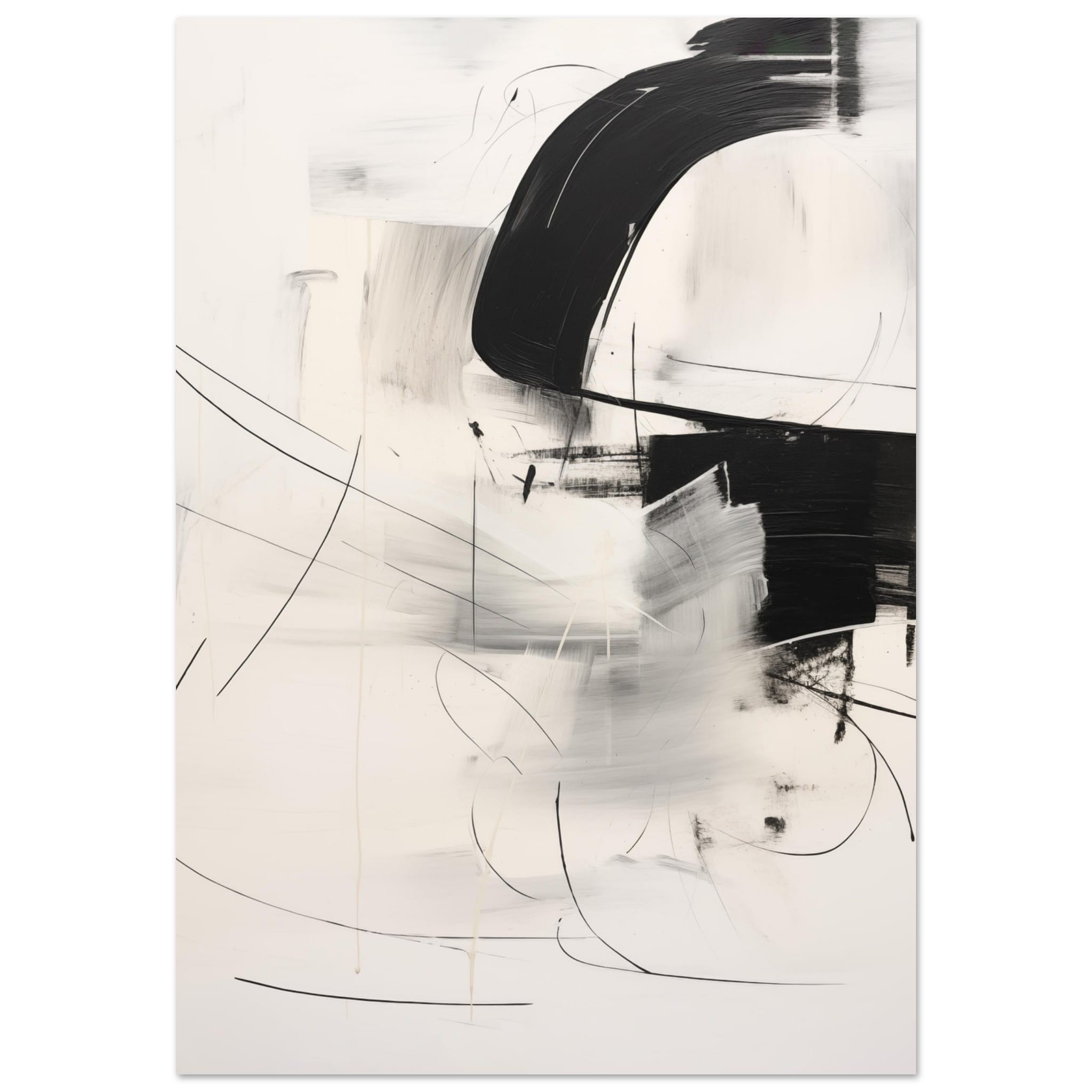 Artfulprints Abstract - Chique brush 1 poster 70x100 cm