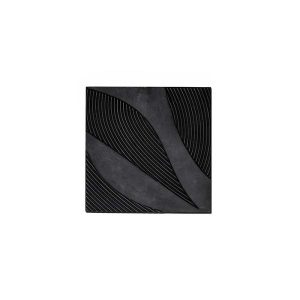 FurniLux Wanddeco Tazi klein zwart – 45x45x3cm