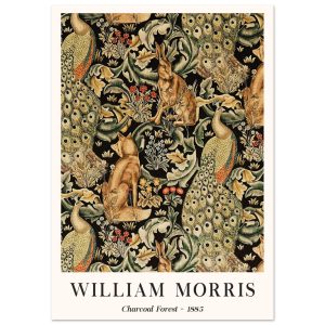 Artfulprints Poster William Morris – Charcoal forrest – A4 21×29.7 cm Artfulprints Poster William Morris – Charcoal forrest – A4 21×29.7 cm