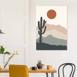 Artfulprints Poster Boho – Western calm – 70×100 cm – beige