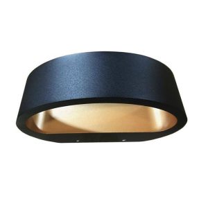 Artdelight wandlamp Sharp – led geïntegreerd – zwart goud Artdelight wandlamp Sharp – led geïntegreerd – zwart goud