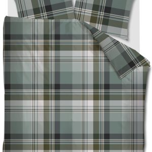 Beddinghouse Dekbedovertrek Vernon – 200 x 200/220 cm – Groen Beddinghouse Dekbedovertrek Vernon – 200 x 200/220 cm – Groen