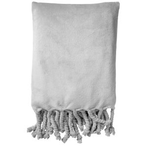 FLORIJN – Plaid 150×200 cm – grote fleece plaid met flosjes – Micro Ch FLORIJN – Plaid 150×200 cm – grote fleece plaid met flosjes – Micro Ch