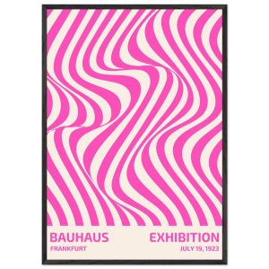 Artfulprints Poster met Lijst Bauhaus – Exhibition Frankfurt pink – 70 Artfulprints Poster met Lijst Bauhaus – Exhibition Frankfurt pink – 70