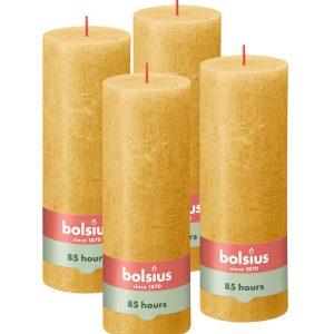 Bolsius rustieke kaarsen – okergeel – 19cm Bolsius rustieke kaarsen – okergeel – 19cm