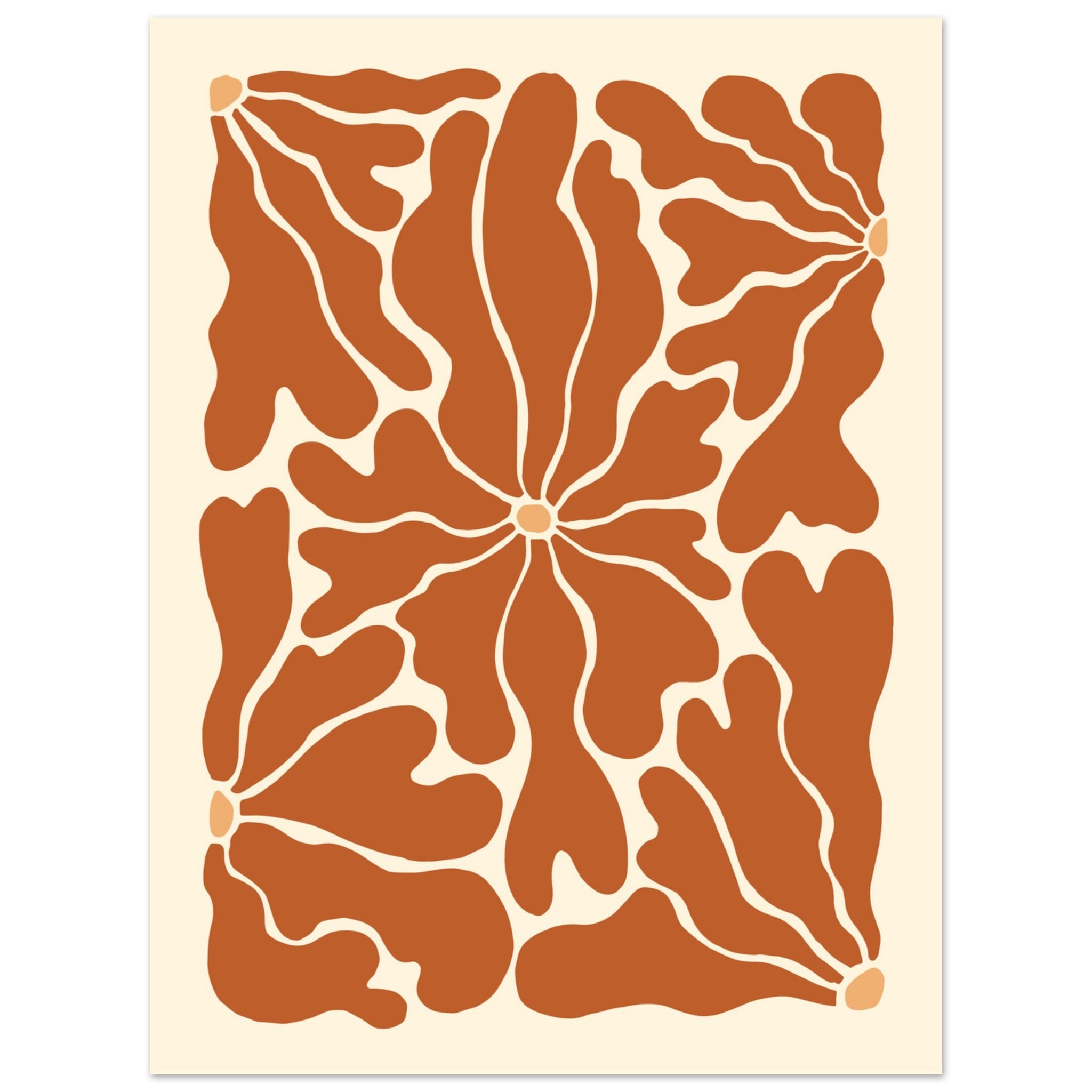 Artfulprints Boho - Ibiza flowers poster 30x40 cm