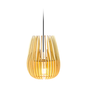 Bomerango Halley S houten hanglamp small – met koordset zwart – Ø 25 c Bomerango Halley S houten hanglamp small – met koordset zwart – Ø 25 c