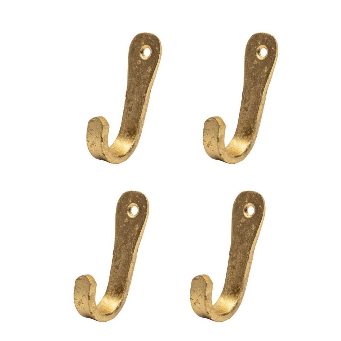 Brût Homeware | Kapstokhaak rond | Set van 4 | Wandhaak | Klein messin
