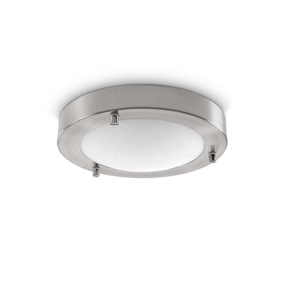 Artdelight plafondlamp Yuca - 1 lichts - 18 x 5 cm - mat-chroom